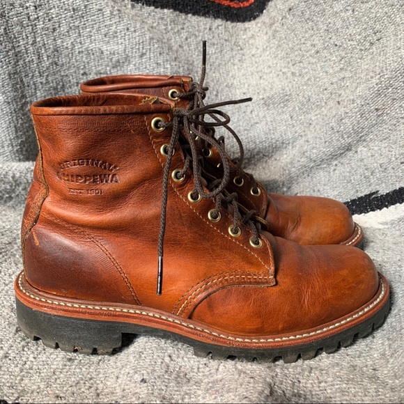 Chippewa Service Boots w/ Vibram Lug Sole - Picture 6 of 12
